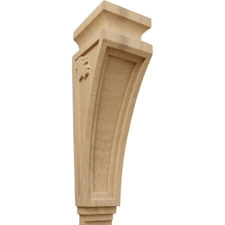 Ekena Millwork 3 7/8"W x 4 1/2"D x 14"H Arts and Crafts Corbel, Cherry COR03X04X14ARCH